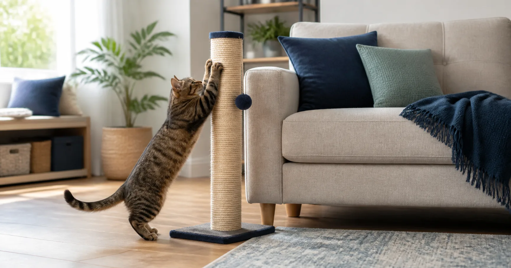 How to Stop a Cat Scratching the Sofa Without Punishment