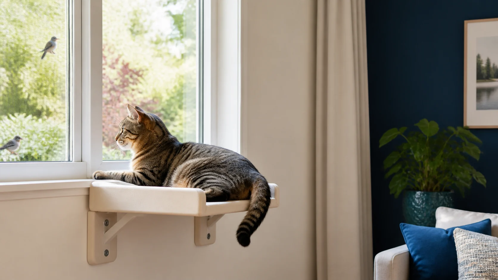 How to Choose and Set Up a Safe Cat Window Perch