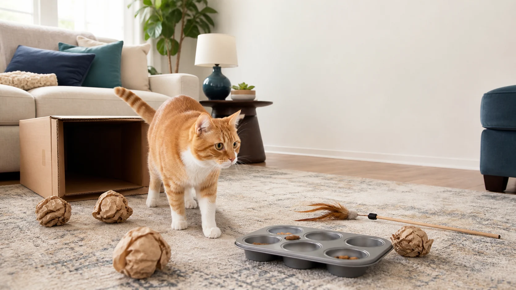 12 DIY Indoor Cat Enrichment Ideas That Are Actually Practical