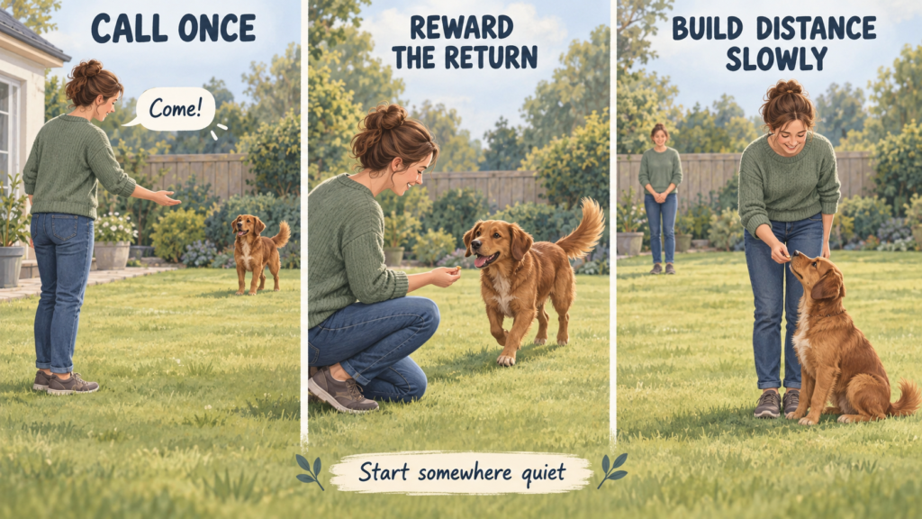 Dog Recall Training: Start With Easy Returns